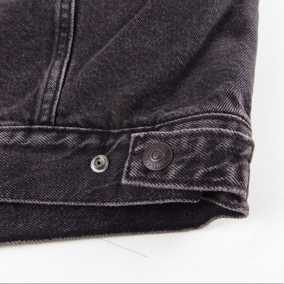 Levi’s Premium Faux Sherpa Sleeves Hybrid Denim Trucker Jacket w Hood NWT - Picture 9 of 12